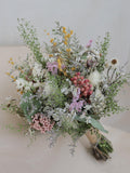 Sage Wildflower  Bouquet/ Bride and Bridesmaids / daisy Dried Flower Bouquet / Wedding Flowers wedding flower