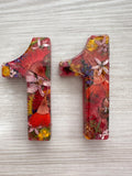 HOUSE NUMBER 10cm - BOLD - Flowers From the Australian Bush, Home Decor,  Wedding Gift, Australian, Home Renovations, House Warming Gift house warming flower