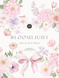 Watercolor Floral Clipart: Pastel Flowers DIY Elements, Floral Wreaths, Bouquets, Ribbon Bows, Instant Download FLOWER DELIVERY