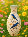3D Lovely Blue Hummingbird Puzzle Vase, DIY 3D Jigsaw Flower Vase, Modern House Warming Decor, 3D Assembly Art Vase, Fun Craft Gift for Kids house warming flower