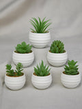 6 Pack Mini Artificial Succulent Plants Ð Small Realistic Fake Potted Greenery for Home, Office, or Room Decor Indoor Faux Plants faux plants