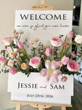 Customized Personalized Flower Box Welcome Sign Wedding wedding flower