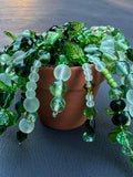 Glass Beaded Succulent Cactus Ð Faux Plant in Terra Cotta Pot Ð Handmade Bead Art Decor faux plants
