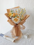 Handmade Crochet Rose Flower Bouquet, Everlasting and Never Wilt Gift for Mother's day birthday flower
