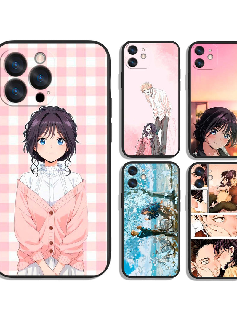 Anime Gentle Flower Hidden Love Story Stylish Protective Phone Case | Fits iPhone, Samsung and Other Devices Love Romance Flower