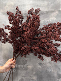 31" Faux Mini Berries Long Branch - Artificial Plant - Burgundy faux plants
