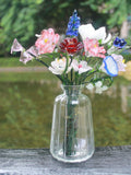 Personalized Birth Month Gift | Glass Flower Bouquet |  Valentine's, Wedding, or Mother's Day Present Bouquet