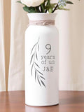 9 year anniversary gift for wife willow gifts 9th ninth pottery flower vase for her wife him custom inscription personalized monogrammed ANNIVERSARY