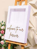 Flower Box Welcome Sign - Wedding Event Welcome Sign - Personalized Event Decor wedding flower
