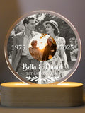 Personalized Then and Now Photo Night Light, 50th Anniversary LED Lamp, Golden Wedding Keepsake, Anniversary Gifts for Parents, Xmas Gifts ANNIVERSARY