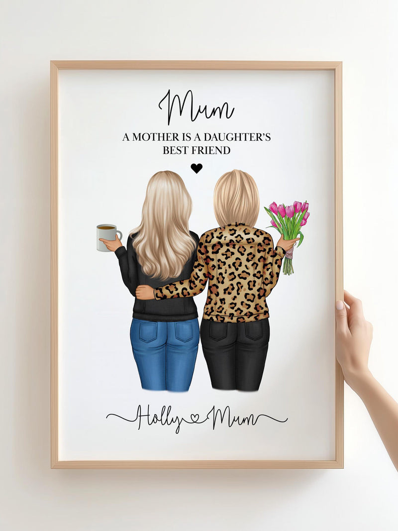 Mum gift, daughter gift, Mum birthday gift, Mothers Day Gift, Gift for Mum, Mum Print, Mother gift, Mum christmas gift, daughter xmas gift birthday flower