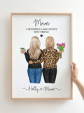 Mum gift, daughter gift, Mum birthday gift, Mothers Day Gift, Gift for Mum, Mum Print, Mother gift, Mum christmas gift, daughter xmas gift birthday flower