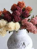 22.5" Artificial Seeded Fall Winter Branch- Ivory/Burgundy/Orange/Dusty Pink, Artificial Plant, DIY Wedding/Home Decoration/Gifts for Mum faux plants
