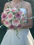 Crochet Bridal Bouquet: Handmade Peony Rose, Blush & Cream Keepsake Bouquet