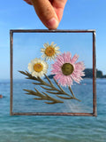 Pressed Flower Art: Silver Stained Glass Frame, 4x4