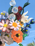 Hand Blown Glass Birth Month Flower Bouquet Ð A Gift for Birthdays & Anniversaries birthday flower