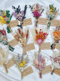 Mini Dried Flower Bouquet, Bridesmaid Proposal Gifts, Wedding Favor, Wedding Decorations, Will You Be My Bridesmaid Tag wedding flower