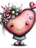 Magic Hearts and Fairy Love Bundle Ð Watercolor Romantic Fantasy PNG Set (Digital Download) 26 PNG Love Romance Flower