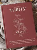30th Birthday Gift: Birth Month Flower Journal With Custom Name, A5 Hardcover Notebook birthday flower