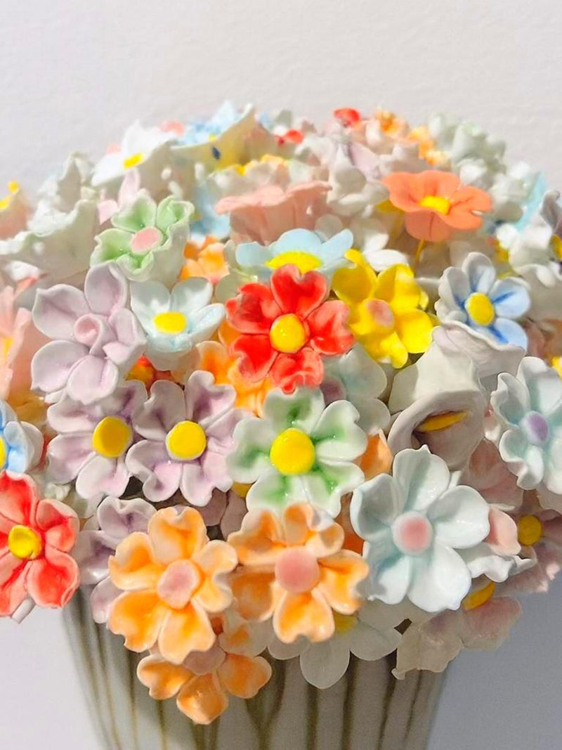 Handmade Ceramic Flower Bouquet Ð Personalized Floral Gift for Mom, Grandma, or Her | Ceramic Home DŽcor, Birthday & Christmas Gift ANNIVERSARY