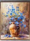Forget-me-not Art Print - Floral Decor Blue Wildflowers Watercolor Prints (Paper or Canvas) FLOWER DELIVERY