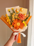 Handmade Crochet Sunflower Bouquet, Appreciation Gift, Birthday, Finished Product, Home Decor, Mom, Girlfriend, Anniversary, Gift For Her Bouquet