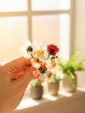 Glass Birth Month Flower, Custom Magnetic Mini Vase, Glass Flower Bouquet, Home Decor Gift, House Warming Gift, Christmas Gift for Family house warming flower