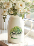 Personalized Ceramic Flower Vase, 9th Anniversary Willow Tree, Custom Wedding Anniversary Gift for Wife, Anniversary Gift for Couple ANNIVERSARY