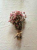 Dried Pink Gomphrena Bouquet, Globe Amaranth, Dried Flowers, Rustic Home Decor Bouquet