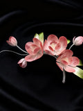 Handmade Velvet Flower Hairpiece, Mulberry Silk Bridal Accessory silk flower