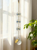 Personalized Pet Name Wind Chime, Forget Me Not Pressed Flowers, Pet Memorial Sun Catcher, In Memory of Dog, Sympathy Gifts sympathy flower
