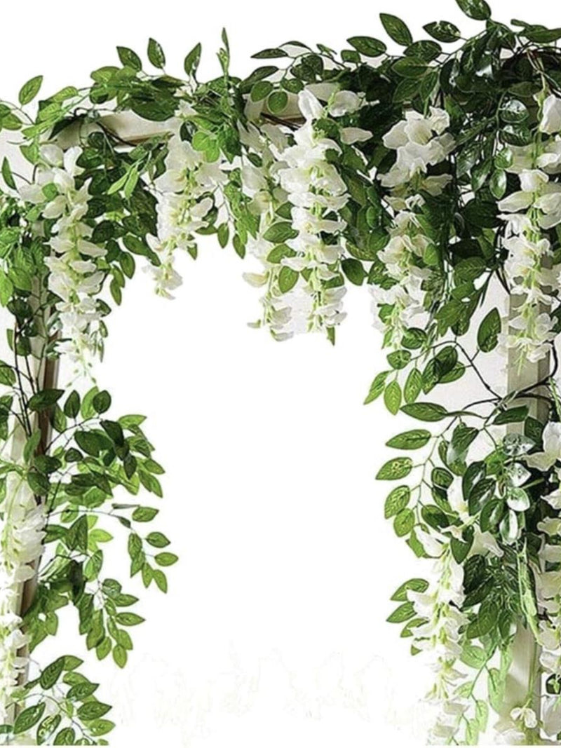 Silk Wisteria Vine Garland - 7 ft Artificial Hanging Flowers silk flower