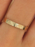 Multiple Birth Flower Band: 14k Gold Filled or Sterling Silver, Personalized Birth Flower Jewelry Gift, Tarnish Resistant & Waterproof Ring ANNIVERSARY