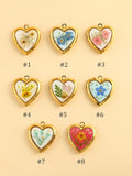 Real Flower Heart Locket Charm, Photo Locket, Personalized Gift ANNIVERSARY