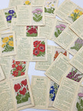 Kensitas silk Flowers Cigarette Cards C1930s - Small, 2nd Series silk flower