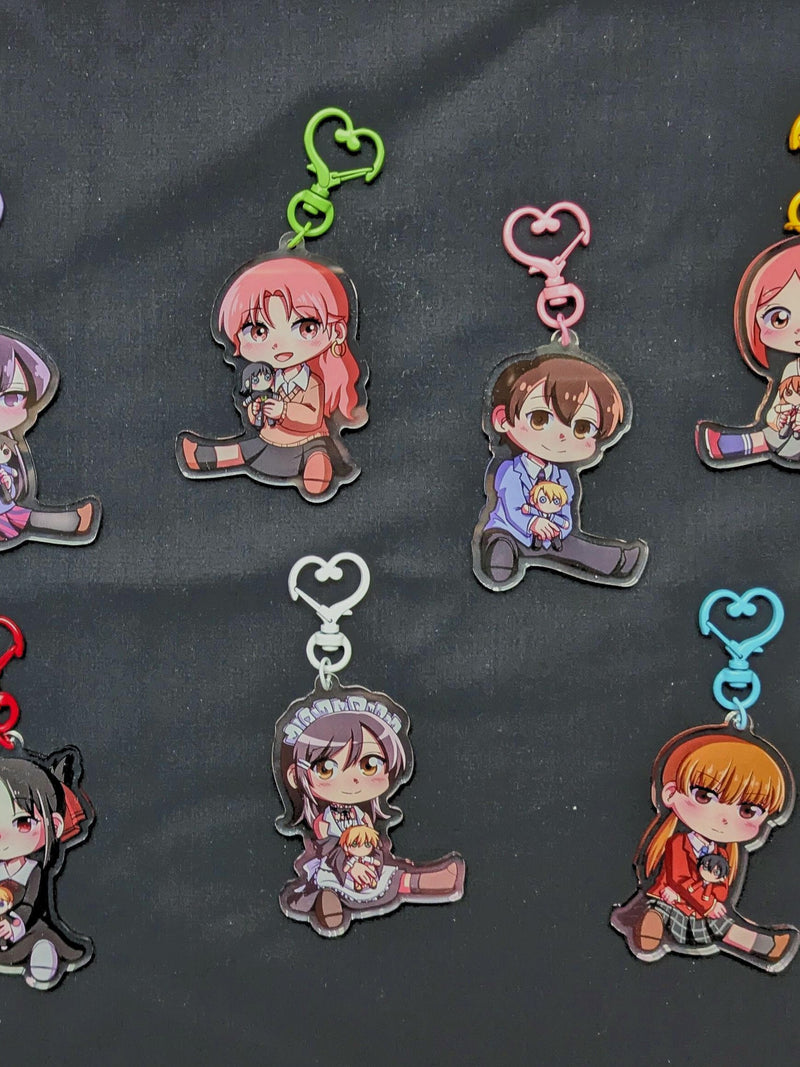 Romance Shoujo Anime Acrylic Pendant Love Romance Flower