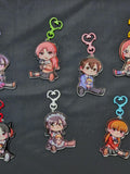 Romance Shoujo Anime Acrylic Pendant Love Romance Flower
