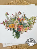 Custom Wedding Bouquet Painting - Bridal  Bouquet Watercolor - Flowers From Photo - Floral Portrait - Gift for wife Bouquet