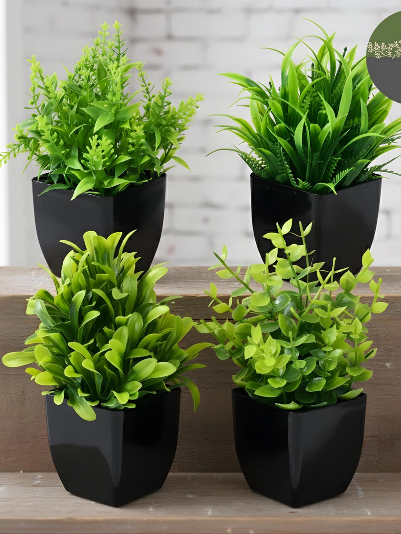 Mini Artificial Potted Plants Ð Small Faux Greenery Decor faux plants