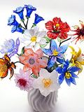 Glass Birth Month Flower, Birth Flowers Bouquet, Anniversary & Birthday Gift, Wedding Gift Birthday Gift for Her, Personalized Gift for Her birthday flower