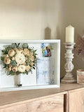 Wedding Bouquet Preservation Shadowbox Keepsake Frame: Flower Preservation Memory Box (Deposit only) wedding flower