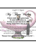 My Three Wishes Love Certificate Template (Corjl Edit) Love Romance Flower