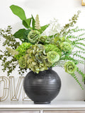 Green Silk Floral Bundle: Mixed Foliage, Faux Arrangement for Home & Events silk flower