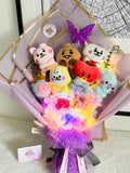 BT21 Bouquet, BTS Bouquet, Custom Floral Arrangement Bouquet