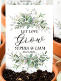Personalized Eco-Friendly Seed Wedding Favors/Wildflower Seed Packet Favors with Seed Included/Let Love Grow/Bulk Bridal Shower Guest Favors seeds bulk
