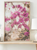 Pink Bougainvillea Minimal Floral Art Soft Pastel Tones Flowering Plants House Warming Wall Decor Digital Printable house warming flower