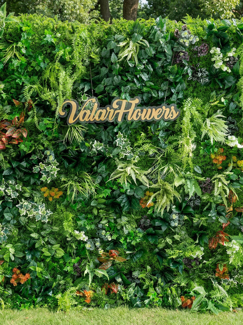 5D Spring Lush Greenery Wall Backdrop Ð Artificial Foliage Wedding & Event Decor faux plants