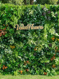 5D Spring Lush Greenery Wall Backdrop Ð Artificial Foliage Wedding & Event Decor faux plants