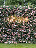 Blush Rose Flower Wall Backdrop, Greenery, Wedding Photoshoot Decor silk flower