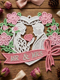 FSL Ribbon Romance, Floral Elegance, Love in Bloom - Free Standing Lace Machine Embroidery Designs Instant Download 5x5 hoop SCA0228-004 Love Romance Flower